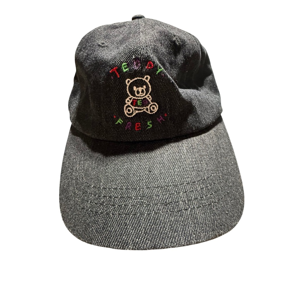 Teddy Fresh Baseball Hat Dark Denim Kidcore Streetwear